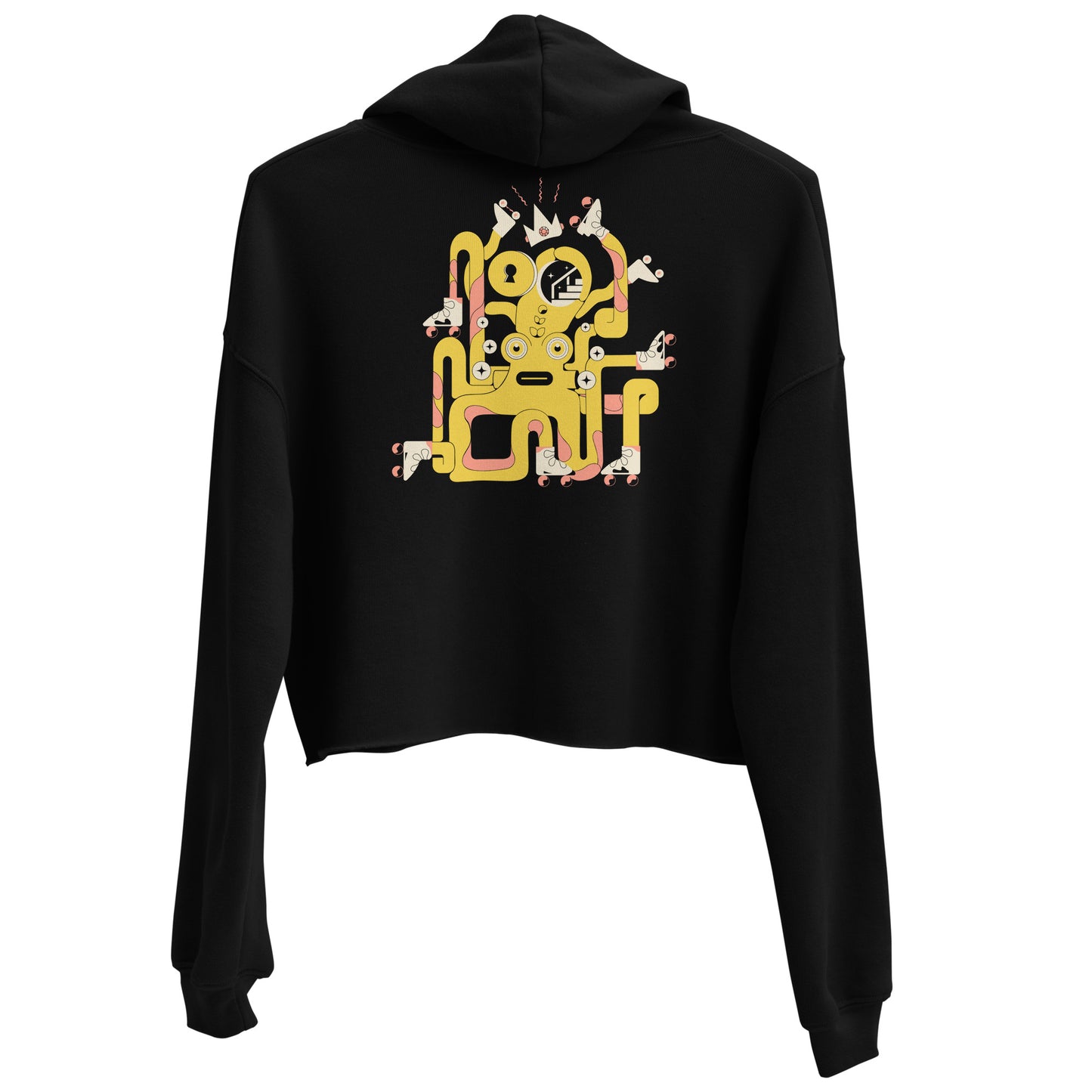 Chuffed - 'Octo-Roller' CROPPED HOODIE