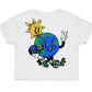 World Go Round CROP TEE