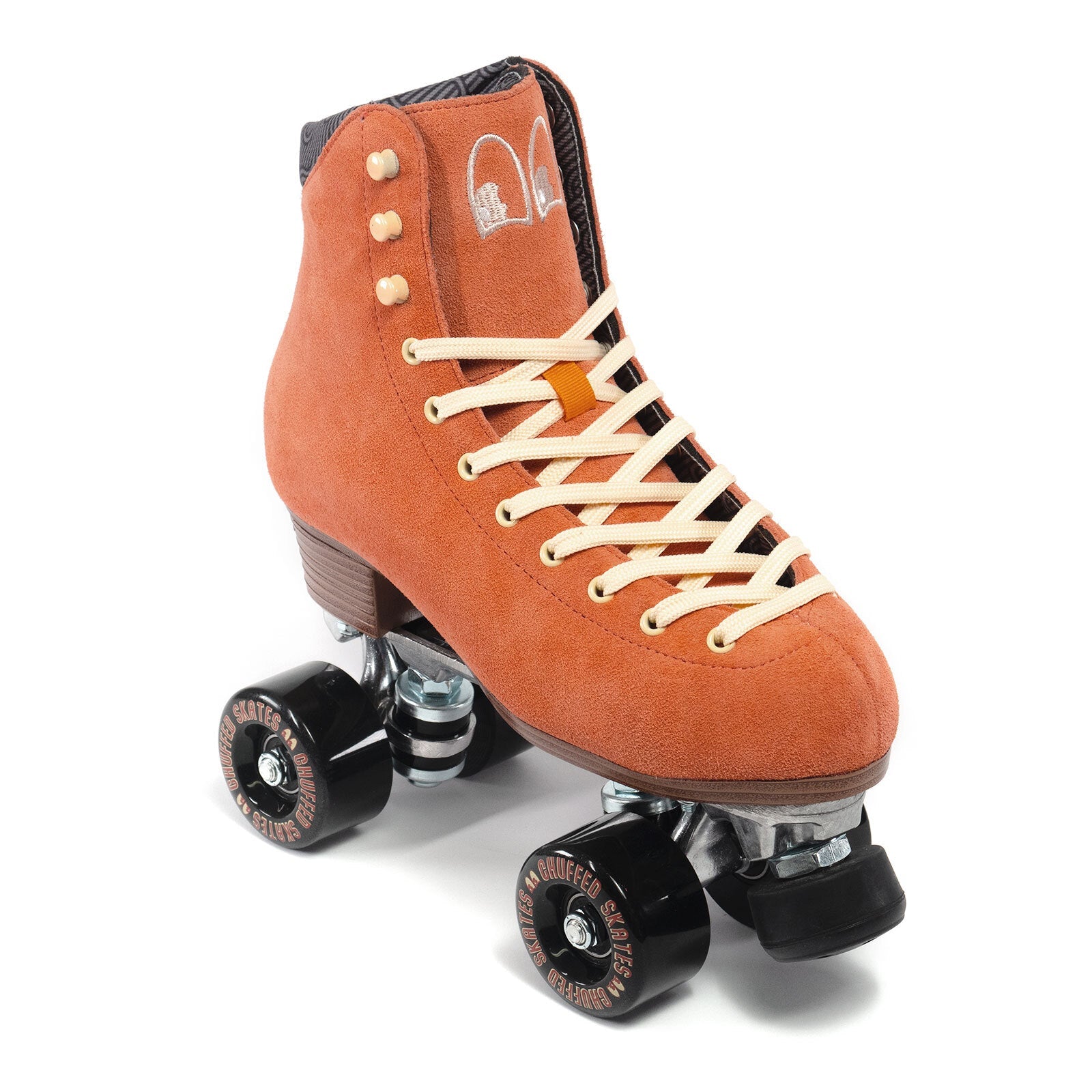 Chuffed Skates peach pink roller skates