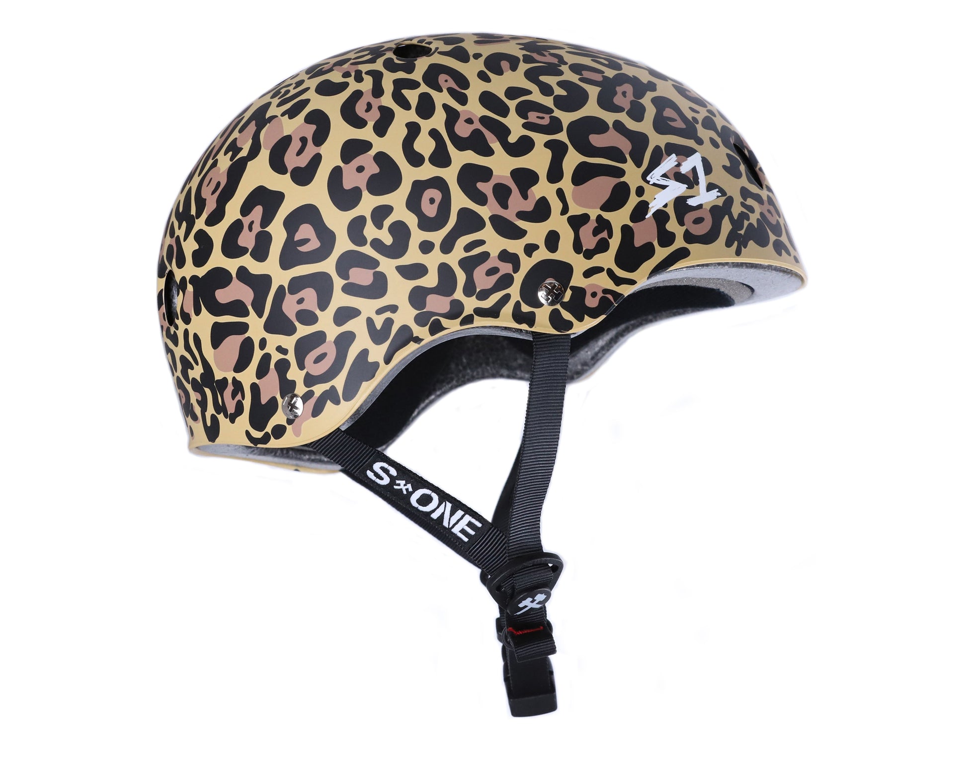 airbrushed womens leopard motorcycle helmets S1 Lifer Helmet